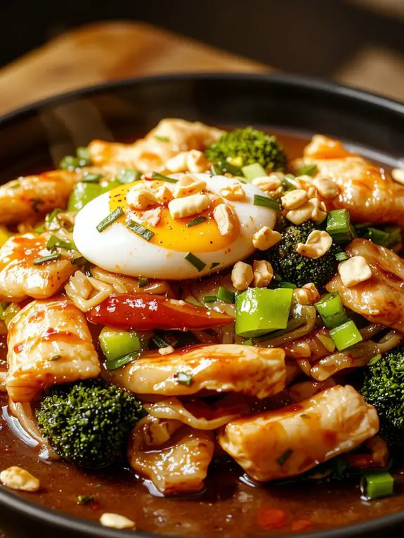 authentic thai noodle dish