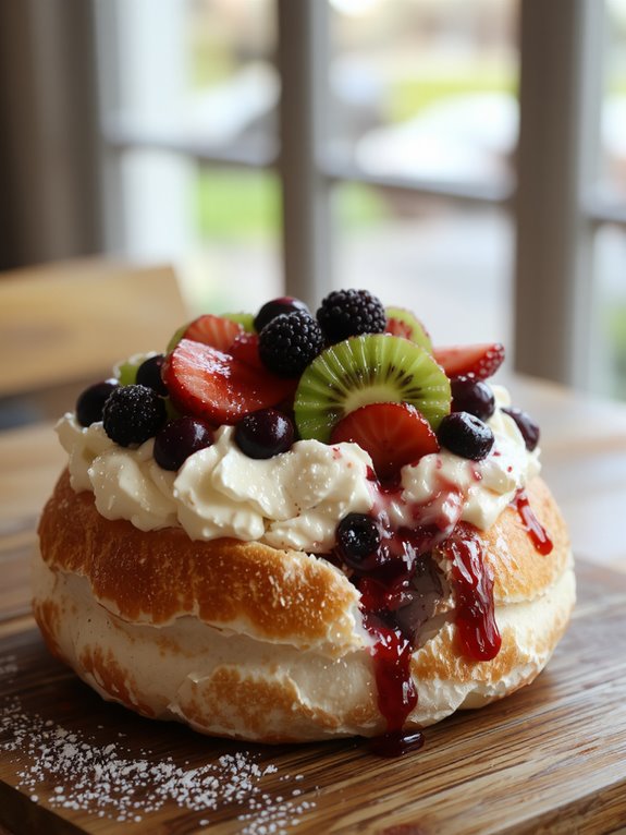 The Best Homemade Pavlova Recipe 3 bake cool top serve