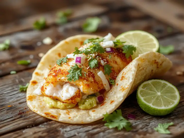 Spicy Chicken Tacos 1 char layer serve enjoy