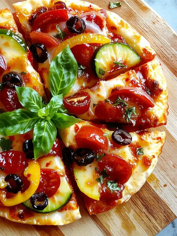 The Best Homemade Veggie Pizza Recipe 3 cheese adds extra flavor