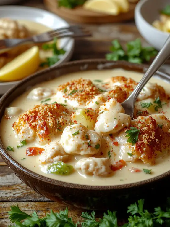 The Best Homemade Chicken Casserole Recipe 3 cheese topped golden crust
