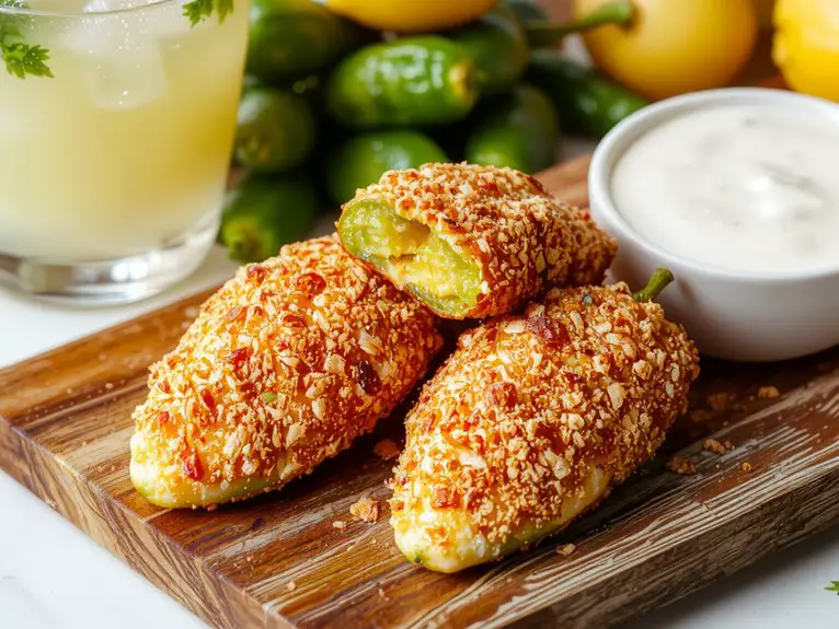 Chilled Avocado Soup 1 cheesy breaded jalape o snacks