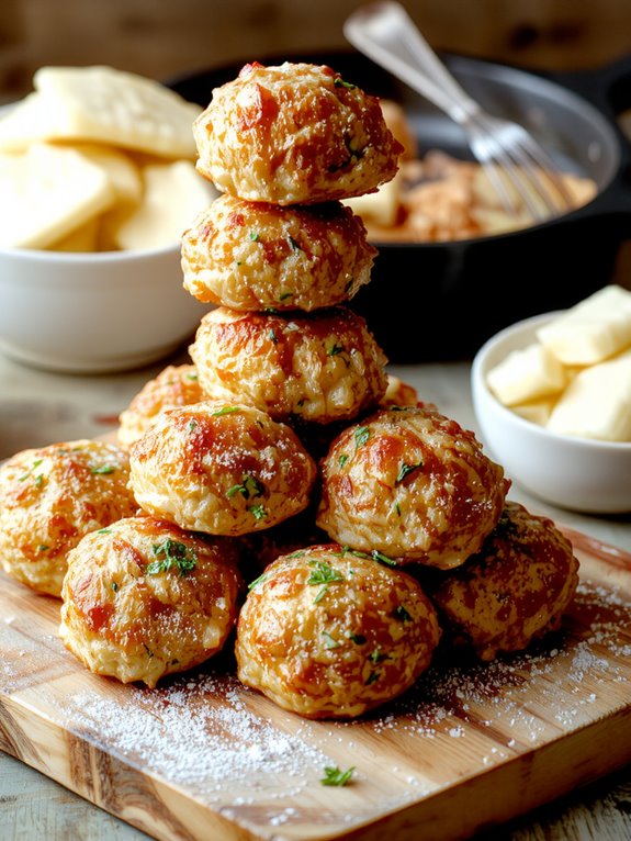 The Best Homemade Sausage Ball Recipe 3 cheesy sausage bite perfection