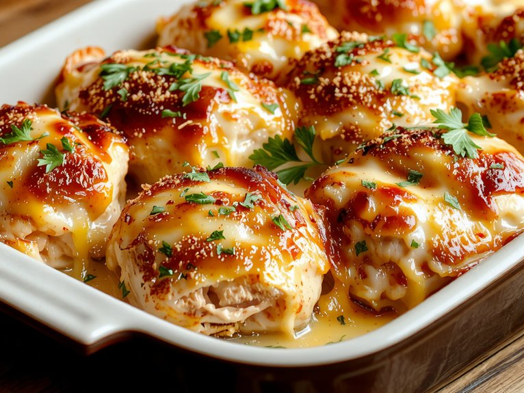 Chilled Shrimp Salad Rolls 1 cheesy topped golden crust