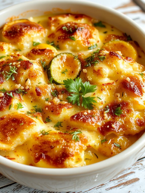 The Best Homemade Squash Casserole Recipe 3 combine fold sprinkle bake