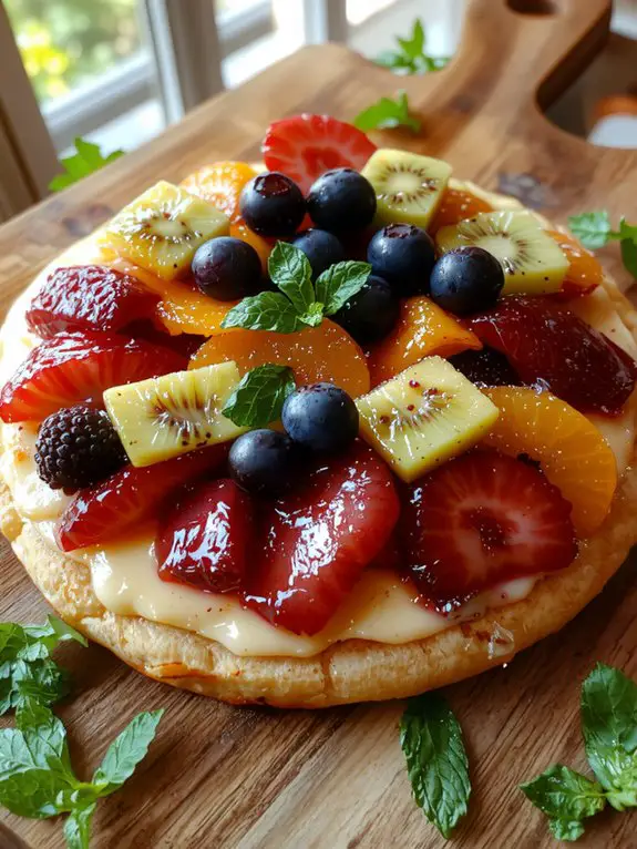 The Best Homemade Fruit Pizza Recipe 3 cool crust before topping