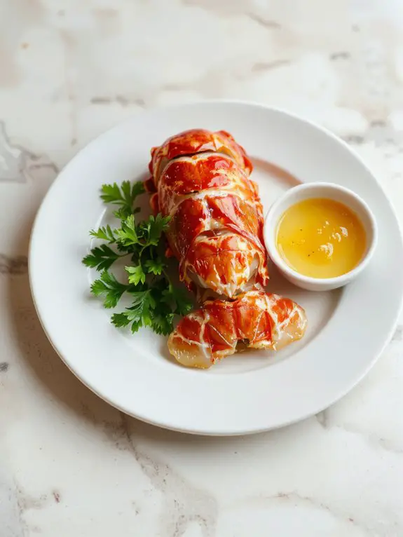 creamy buttery lobster tails