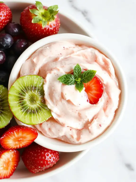 creamy fruit enhancing dip