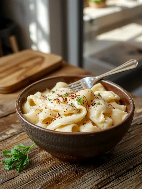 creamy garlic parmesan pasta