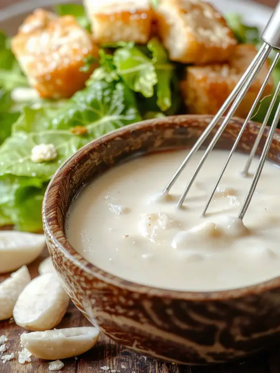 creamy garlicky tangy dressing