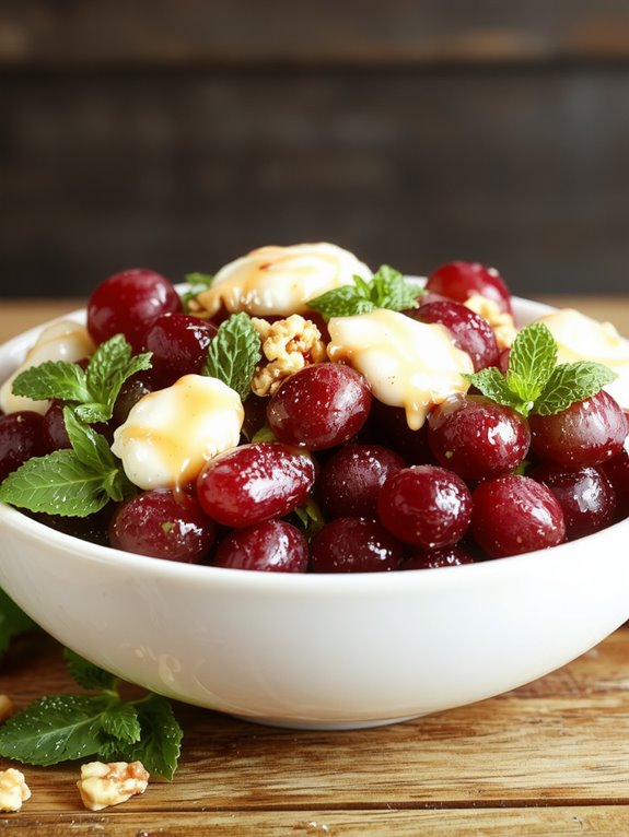 The Best Homemade Grape Salad Recipe 3 creamy grape salad preparation