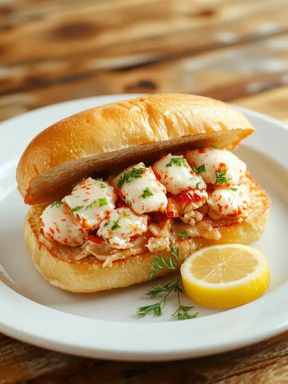 creamy lobster sandwich delight