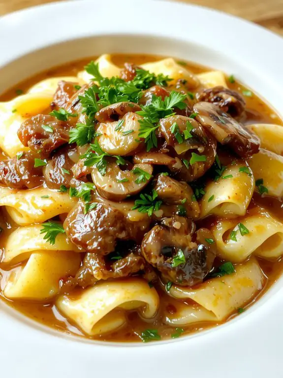 The Best Homemade Ground Beef Stroganoff Recipe 3 creamy mushroom sour cream stroganoff