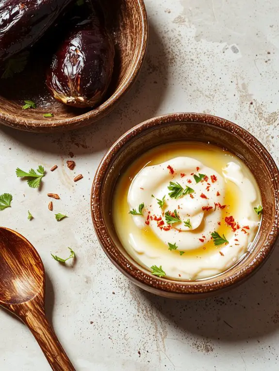 creamy roasted eggplant dip