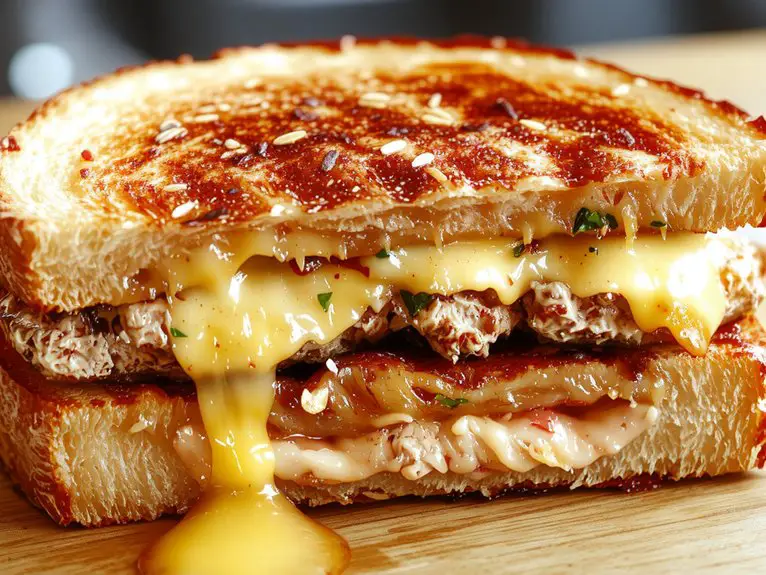 The Best Homemade Tuna Melt Recipe 2 creamy tuna cheese sandwich eyvhm