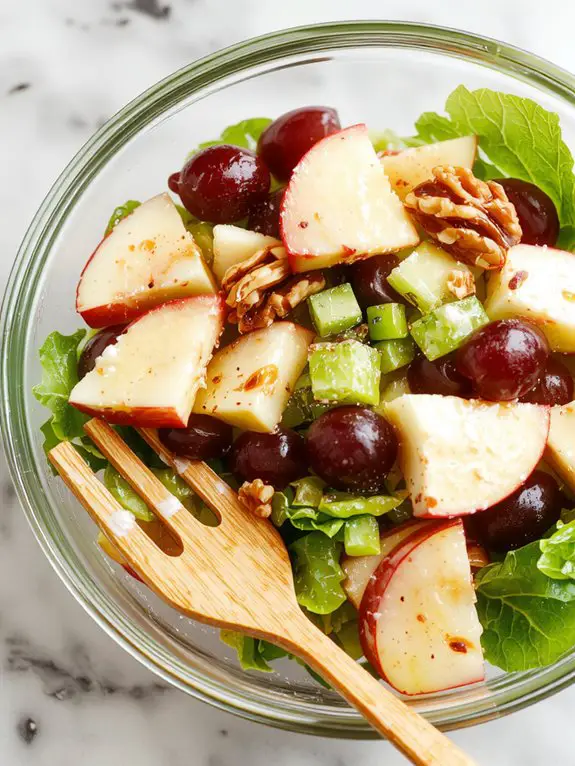 The Best Homemade Waldorf Salad Recipe 3 creamy walnut topped salad