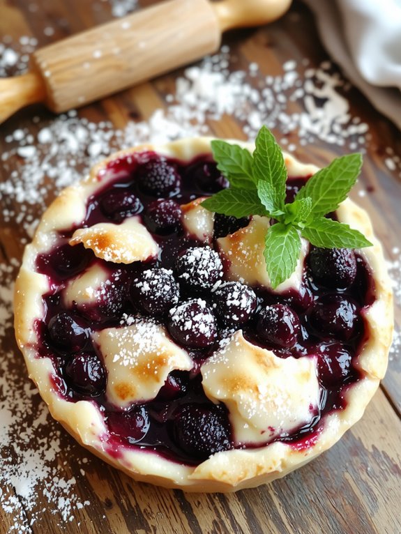 The Best Homemade Blueberry Pie Recipe 3 crimp vent bake cool