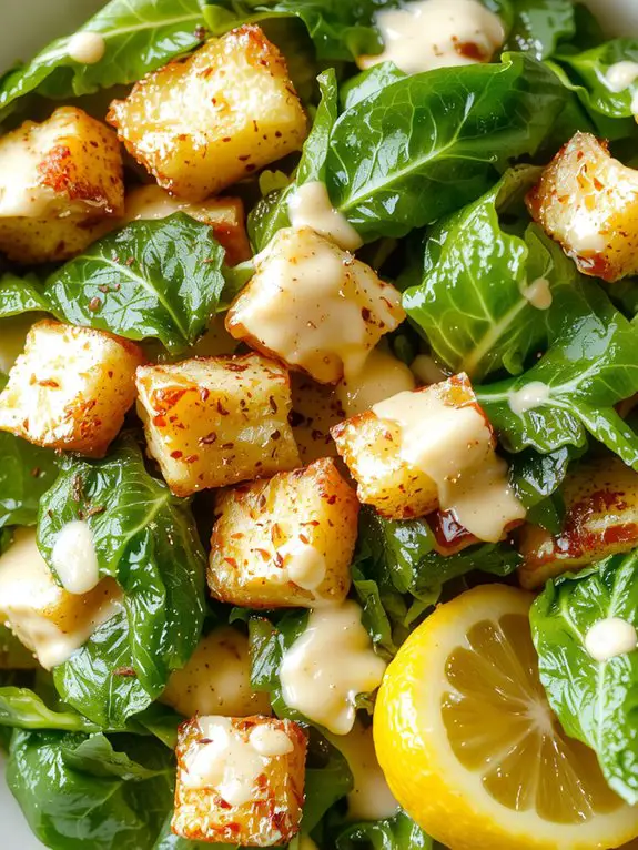 The Best Homemade Caesar Salad Recipe 3 crisp romaine with parmesan