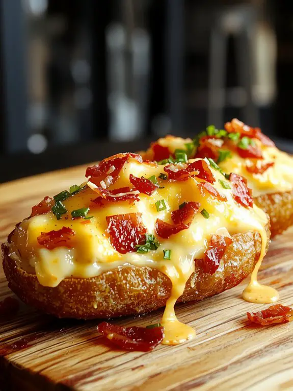 crispy cheesy potato skins