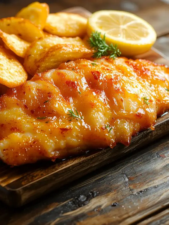crispy golden battered fish