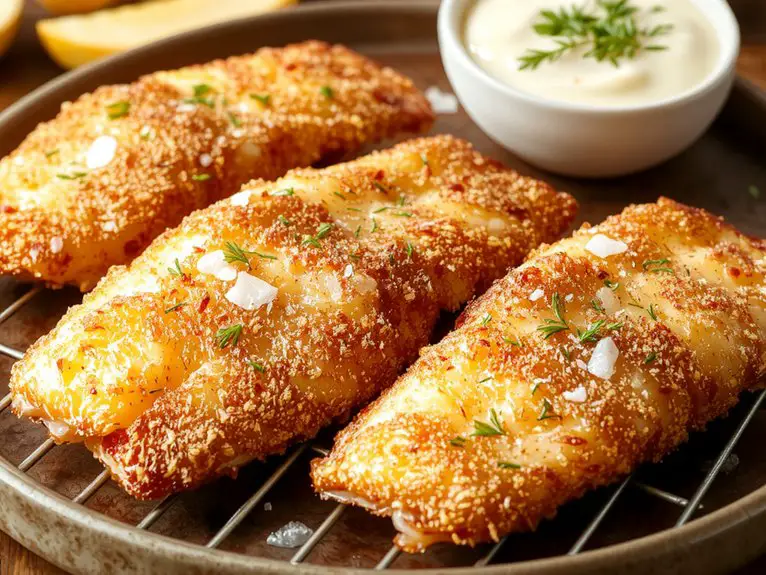 The Best Homemade Fish and Chips Recipe 2 crispy golden battered fish l3jp3