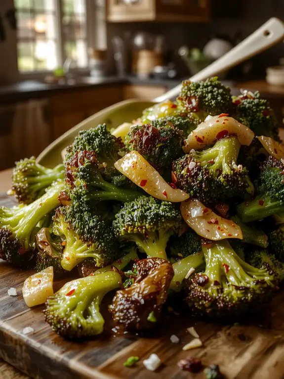 crispy oven roasted broccoli