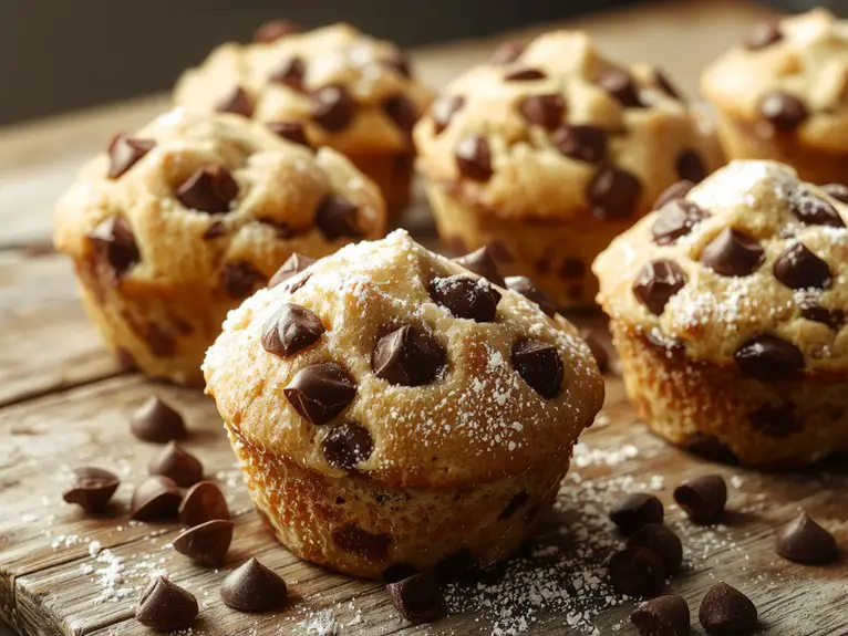 The Best Homemade Chocolate Chip Muffin Recipe 2 delicious chocolate chip muffins 1qta0