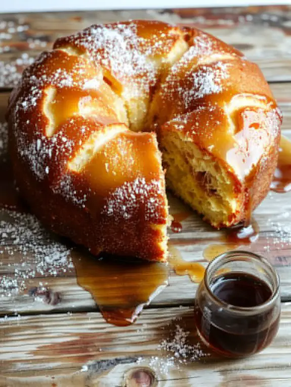 delicious homemade rum cake
