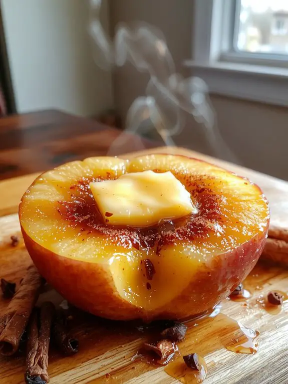 delicious warm cinnamon spiced apples