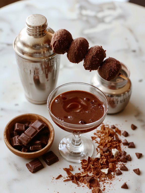 The Best Homemade Chocolate Martini Recipe 3 dust cocoa serve fresh