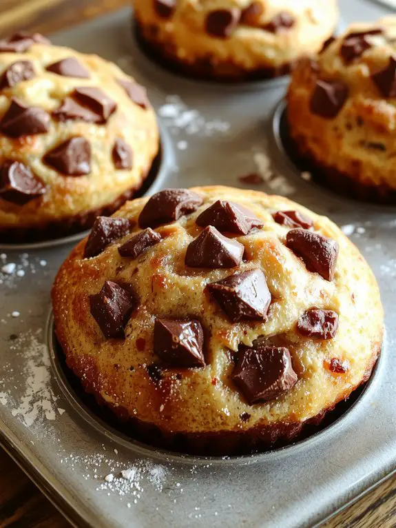 The Best Homemade Chocolate Chip Muffin Recipe 3 even portions perfect baking cooling essential