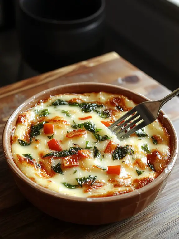 The Best Homemade Crustless Quiche Recipe 3 evenly coat bake rest serve