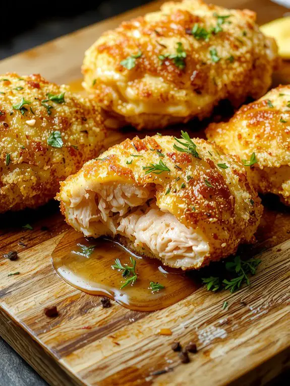 The Best Homemade Chicken Cutlet Recipe 3 evenly coated crispy cutlets