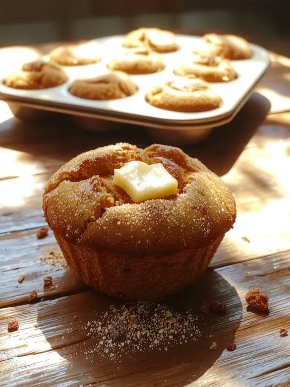 The Best Homemade Pumpkin Muffin Recipe 3 evenly portioned moist muffins
