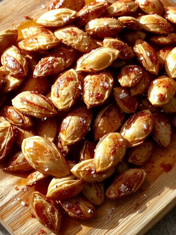 The Best Homemade Pumpkin Seed Recipe 3 evenly roasted pumpkin seeds