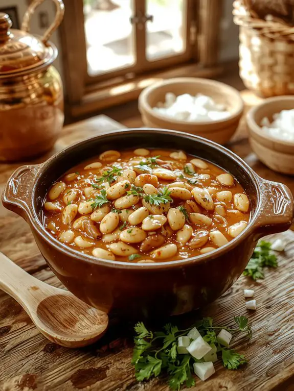 flavorful slow cooked beans