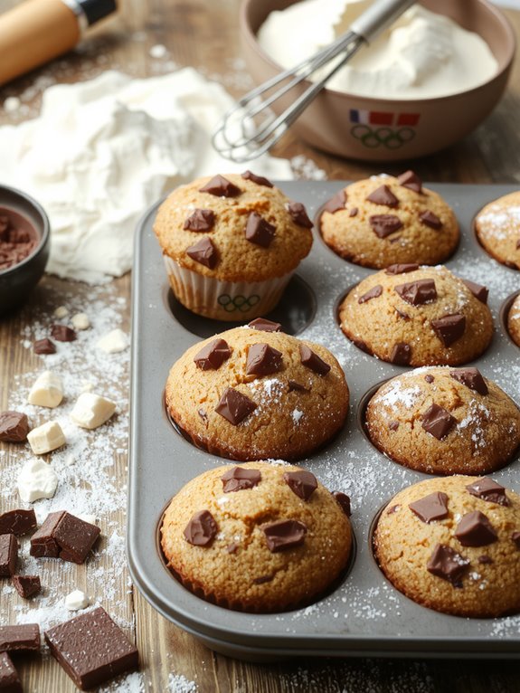 The Best Homemade Olympics Chocolate Muffins Recipe 3 fold bake cool serve