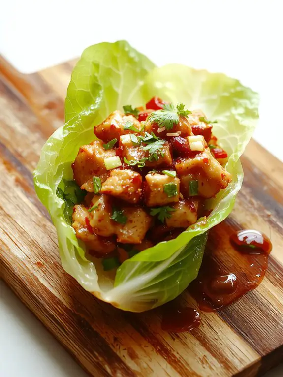 fresh crisp lettuce wraps