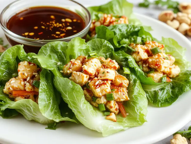 The Best Homemade Lettuce Wraps Recipe 2 fresh healthy lettuce wraps lm5hu