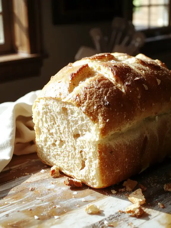 fresh homemade white bread