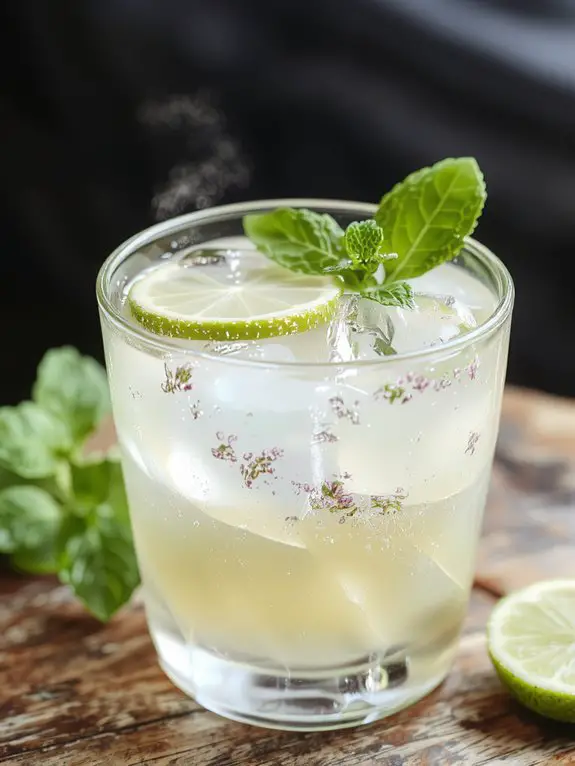 The Best Homemade Hugo Spritz Recipe 3 fresh mint lime garnish