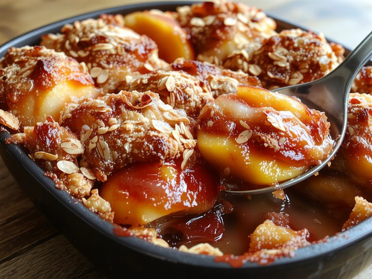 The Best Homemade Peach Crisp Recipe 2 fresh peach crisp recipe krol1