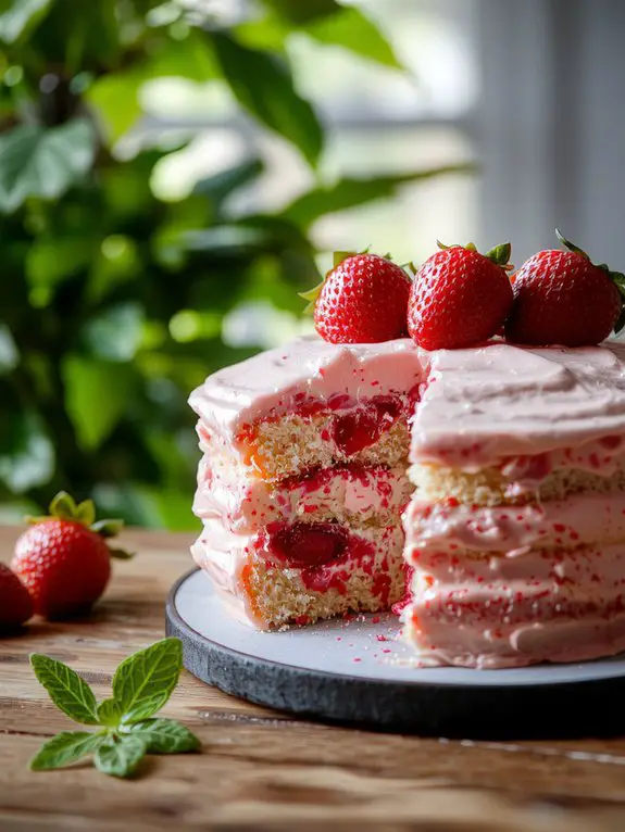 fresh strawberry cake recipe