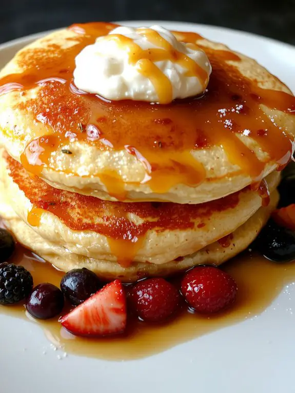 healthy protein rich breakfast pancakes
