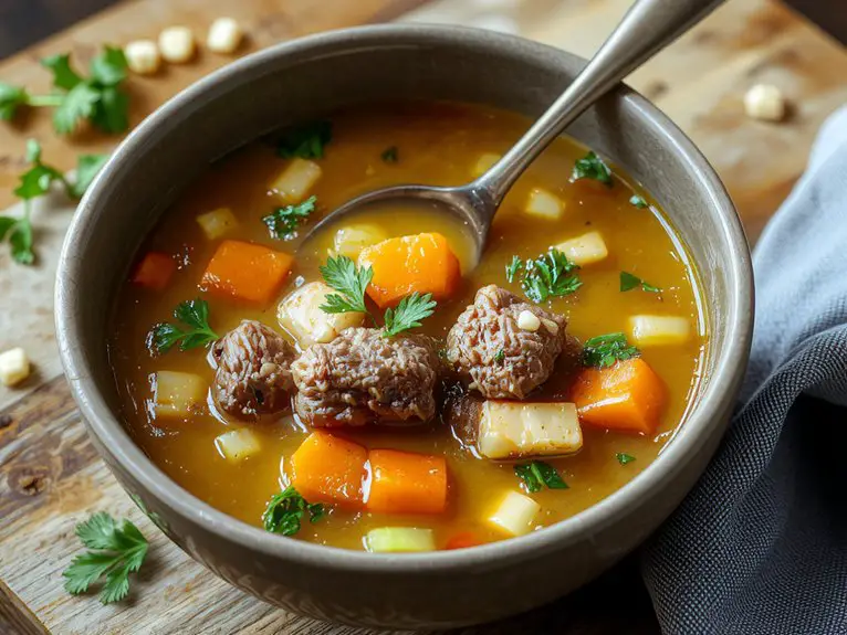 The Best Homemade Beef Barley Soup Recipe 2 hearty beef barley soup 7alzc