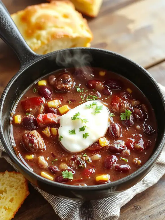 hearty meatless chili recipe