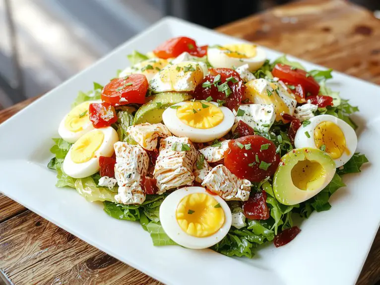 The Best Homemade Cobb Salad Recipe 2 homemade cobb salad recipe d03td