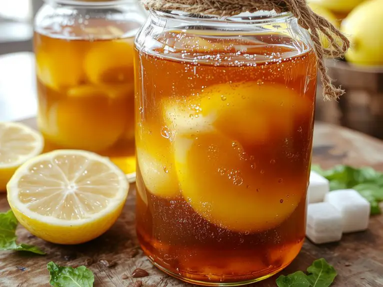 The Best Homemade Kombucha Recipe 2 homemade kombucha fermentation process p4hbq