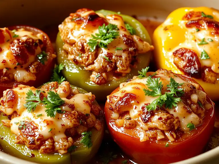 The Best Homemade Stuffed Bell Peppers Recipe 2 homemade stuffed bell peppers 7g641