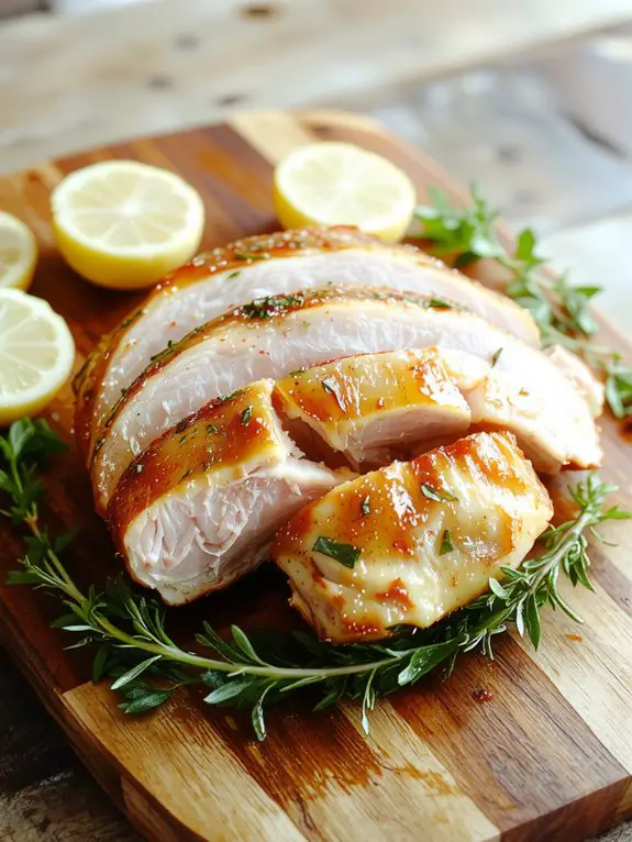 juicy roasted turkey breast
